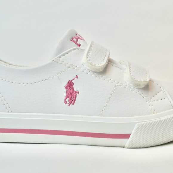 Polo Ralph Lauren Other - Polo Ralph Lauren White/Pink Pony Scholar/EZ 8.5 Toddler